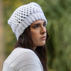 Handmade long beanie slouchy
